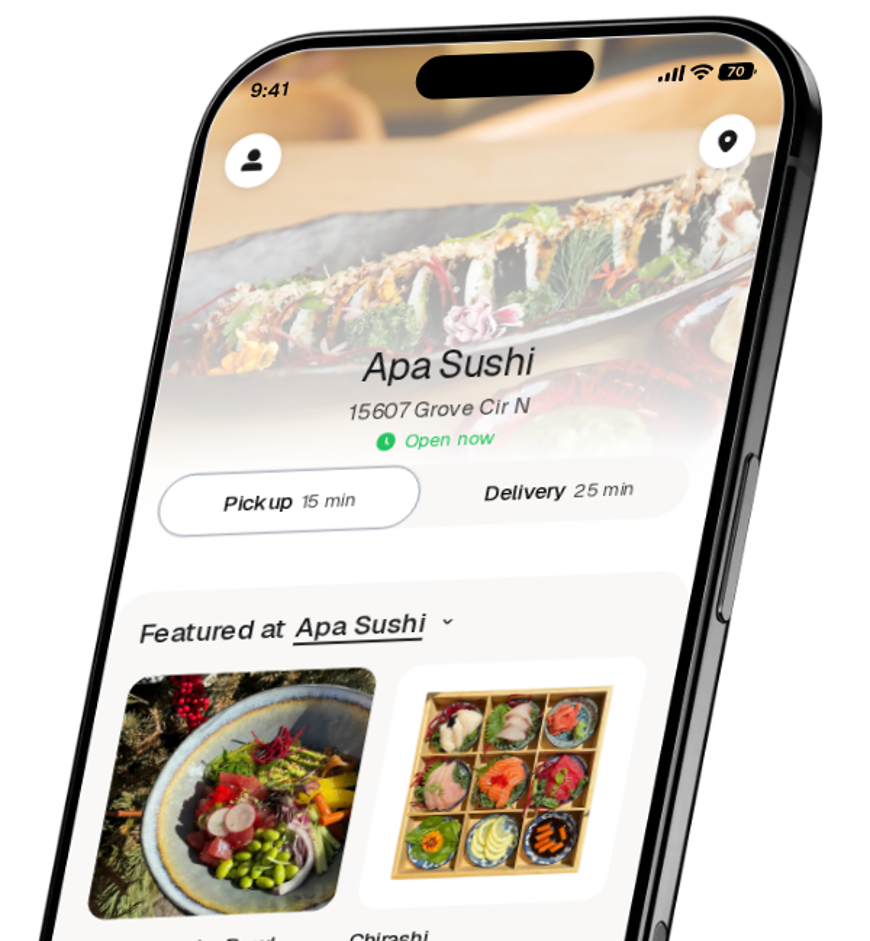Apa Sushi app preview