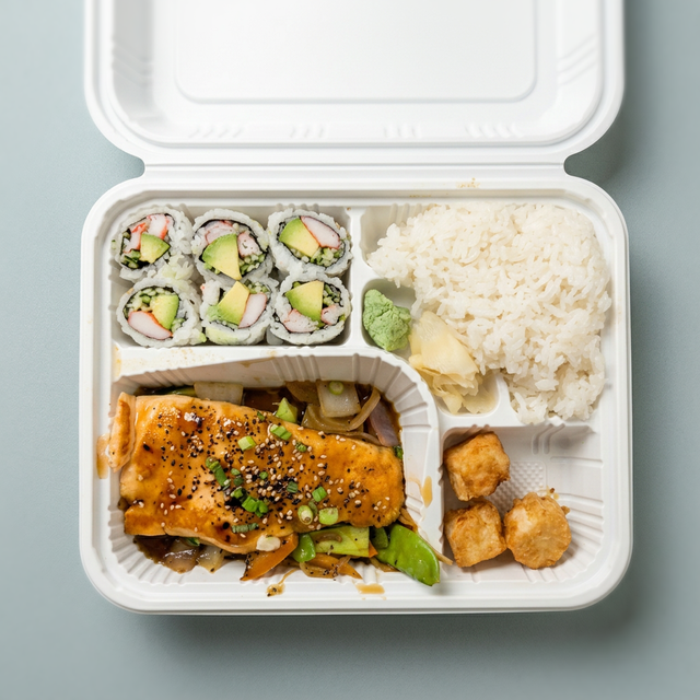 Salmon Teriyaki Box.